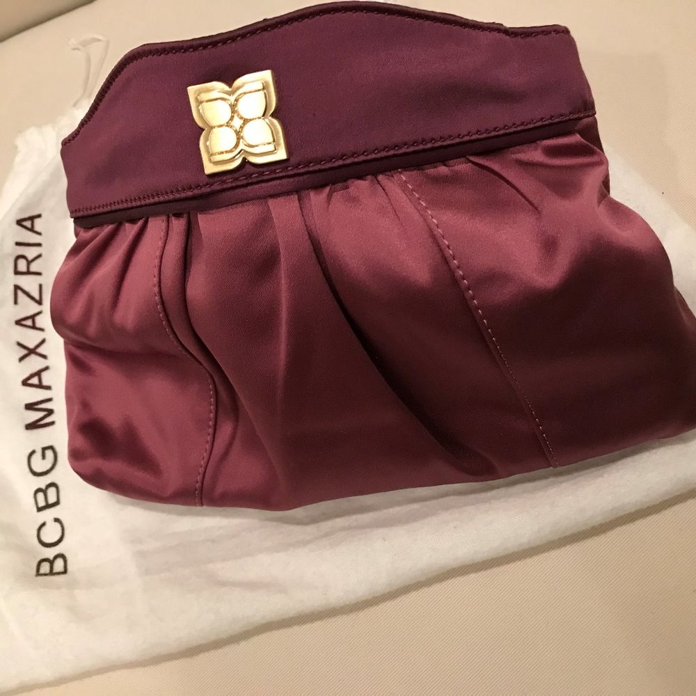 BCBG Satin Clutch - Soft Satin